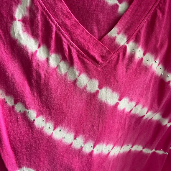 Inc womens tee shirt size L hot pink - Picture 4 of 5